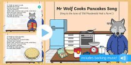 Poor Old Mr Wolf Song PowerPoint (teacher made) - Twinkl