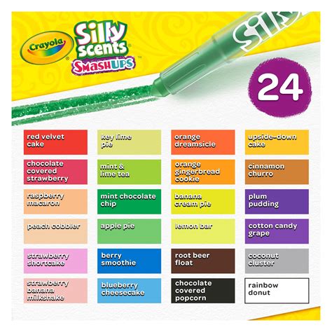 Crayola Silly Scents Smash-Ups Mini Twistables Crayons, 24 Count ...