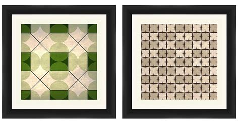 PTM Images 1-20666A Square Patterns Frame, 14 by 14-Inch, Black, Set of ...