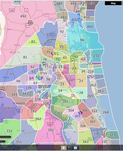 Jacksonville Fl Area Zip Code Map at Marjorie Clouse blog