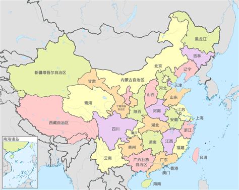 中国地图全图各省省会 (第1页) - 图说健康