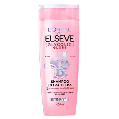 Shampoo Glycolic Gloss 400ml – Elseve – L’Oréal Paris - Fórmula Certa