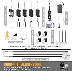 Craze Car Interior Ambient Atmosphere Light For Every Car, 6th Gen With ...