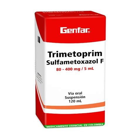 Trimetoprim Sulfa 40/200 Frasco X 120 Ml Suspensión Genfar