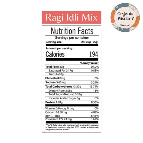 Buy Ragi Idli Mix (400g) Online - Organic Wisdom