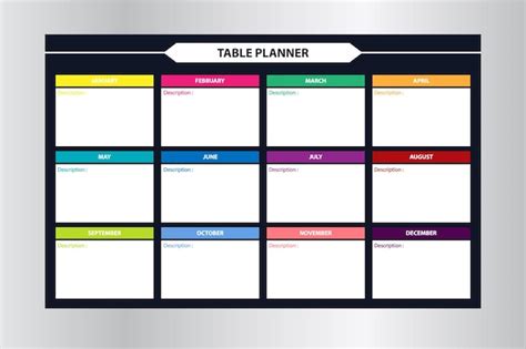 Create a Planner Using a Table Format 的图像结果