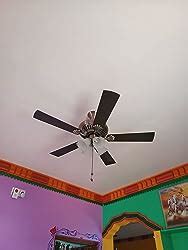 USHA Fontana Maple Ceiling Fan 1250mm with Decorative Underlight and RF ...
