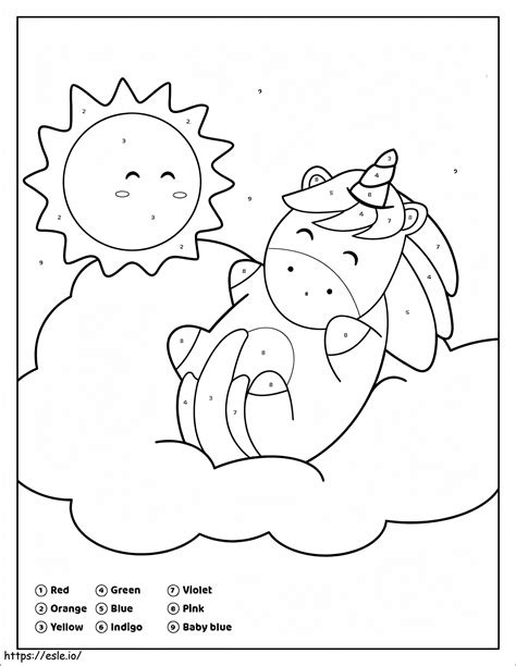 Color By Number Unicorn Coloring Pages [2025]