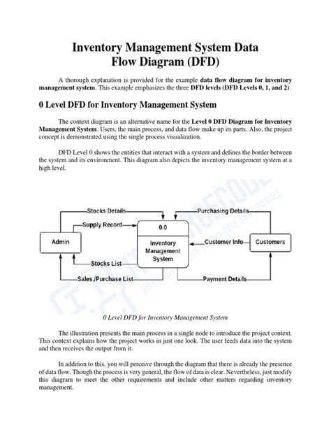 Inventory Management System Dla Flow Diagram PDF | PDF | Information ...