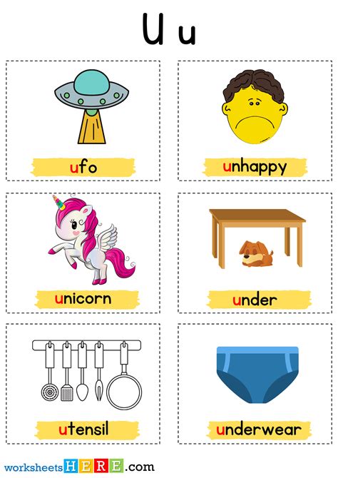 Objects That Start With U For Kids