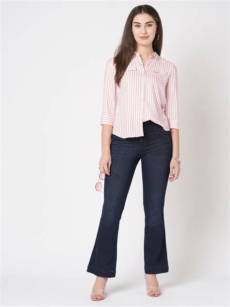 Buy Women High-Rise Flare Jeans | Kraus Jeans