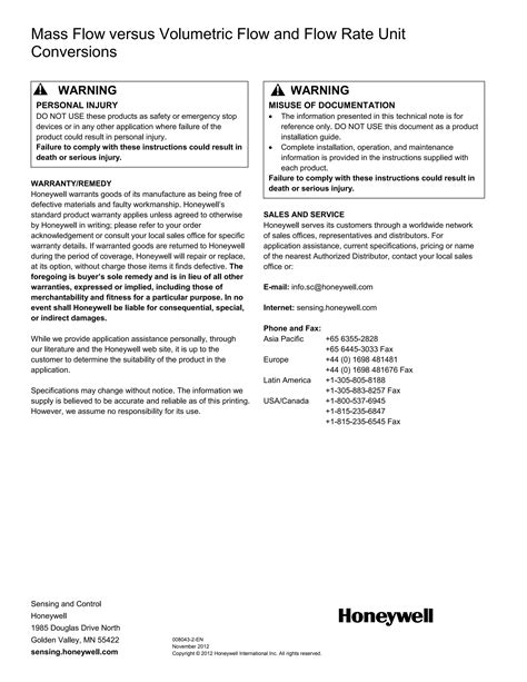 Mass flow vs volumetric flow and unit conversion | PDF | Physics | Science