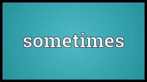 sometimes_sometime，sometimes，some time的区别和用法 - 早旭经验网