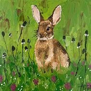 Image result for Bunny Rabbit Oil Painting
