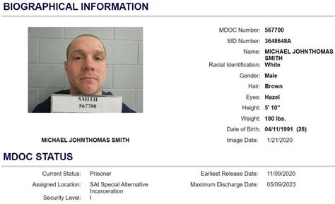 Michigan Inmate Search - MI Department of Corrections Inmate Locator
