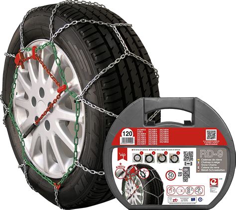 VIP RD9 - Metal Snow Chains RD9 mm Size No. 120 : Amazon.co.uk: Automotive