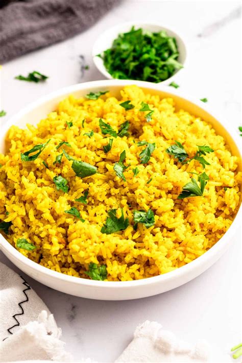 Mediterranean Rice (Yellow Rice) - Rich And Delish