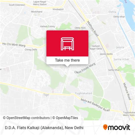 D.D.A.Flats Kalkaji (Alaknanda) stop - Routes, Schedules, and Fares