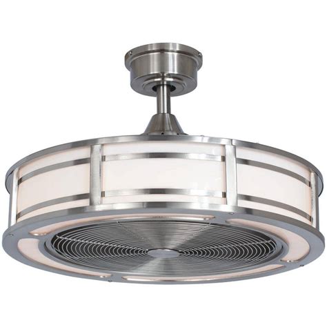 Buy Brette II 23 in. LED Indoor/Outdoor Brushed Nickel Ceiling Fan with ...