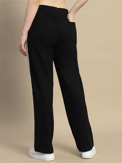 WOMEN RIPPLE CONTRAST JOGGERS BLACK