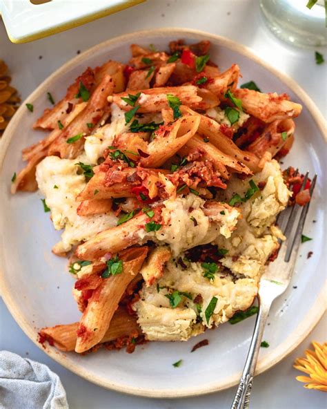 Vegan Baked Ziti Recipe | With Cashew Cheese | Two Spoons