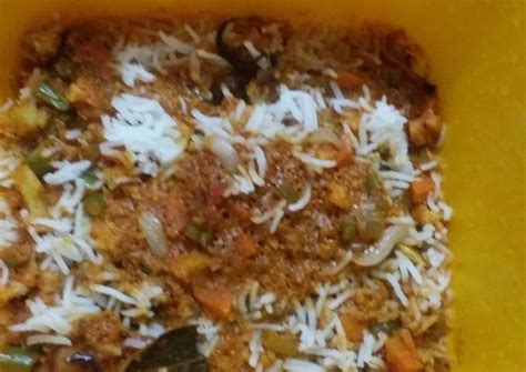 Shahi dum biryani in microwave Recipe by Divyanshi 's Cooking Diary ...