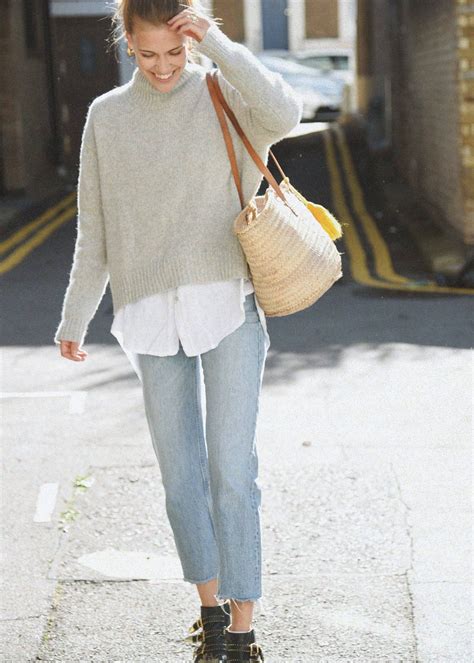 The Cashmere Carmel Sweater - Pebble - M/L | Cashmere sweater outfit ...