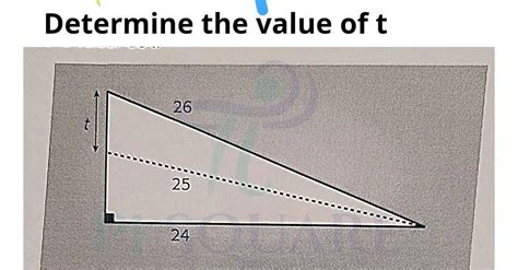 determine the value of t in triangle - Brainly.in