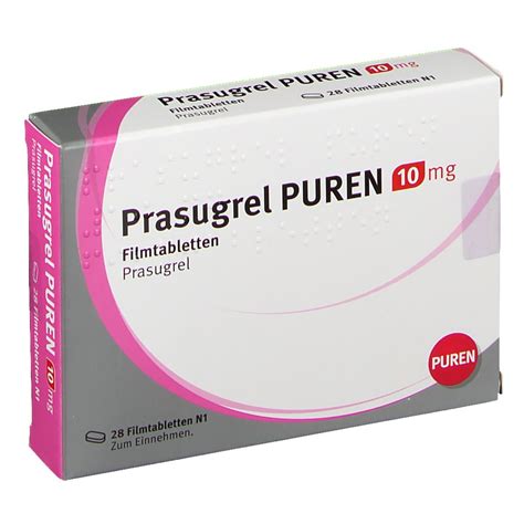 Prasugrel PUREN 10 mg 28 St mit dem E-Rezept kaufen - Shop Apotheke - prasugrel 10 mg