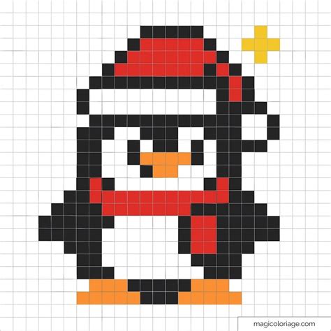 Disegni da colorare di Natale in pixel art - 44 disegni stampabili (PDF ...