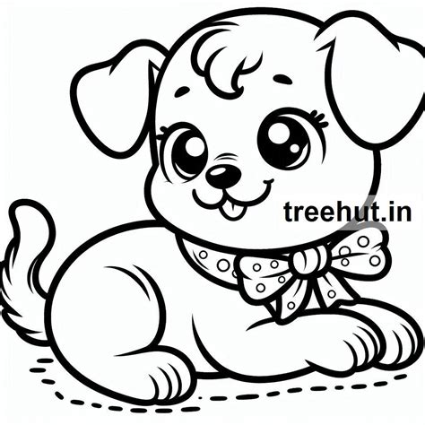 Picture Of A Dog Coloring Page