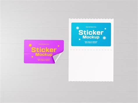 Mockup Adesivo Retangular Imagens – Download Grátis no Freepik