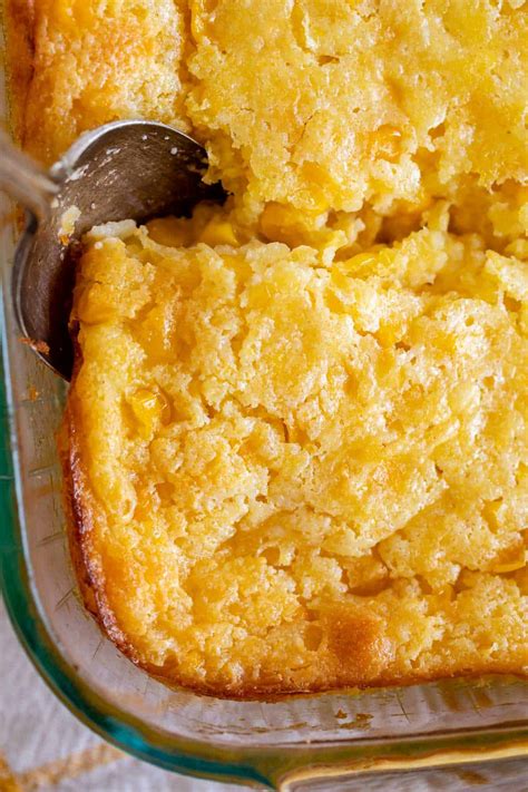 Jiffy Cornbread Casserole - The Food Charlatan