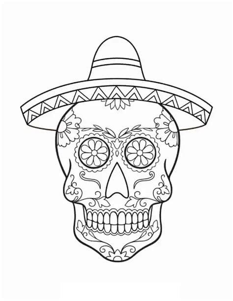 Dibujos de Cráneo Del Azúcar para colorear e imprimir – ColoringLib