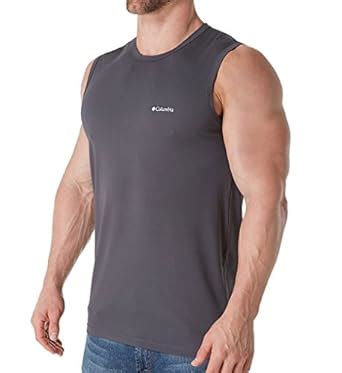 Buy Columbia Men's Performance Mesh Muscle Tee, Forged Iron/Grey, Small ...