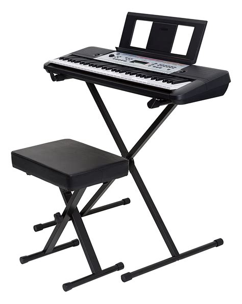 YAMAHA Ypt2 60 61-Key Portable Keyboard Bundle With Stand, Bench And ...