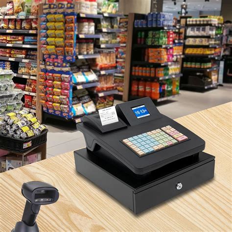 Amazon.com : Cash Register 48-Button LCD Digital POS System Cash ...