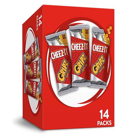 Amazon.com: Cheez-It Gripz, Tiny Baked Snack Cheese Crackers, Original ...
