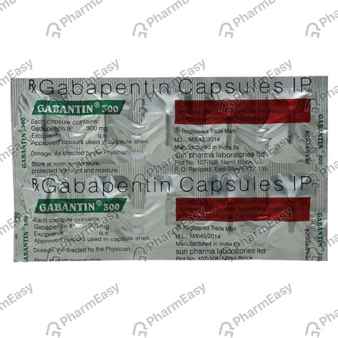 Gabantin 300 Capsule: Uses, Side-effects, Price, Dosage & More Info ...