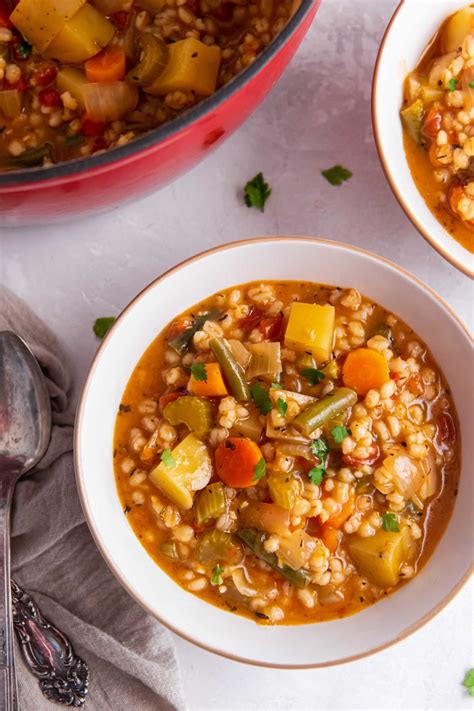 Vegetable Barley Soup Recipe - Kristine's Kitchen