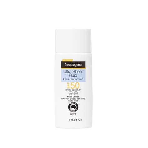 Buy Neutrogena Ultra Sheer Face Fluid Facial Sunscreen SPF 50 40ml ...