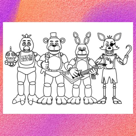 Bonnie Five Nights At Freddy'S Coloring Pages