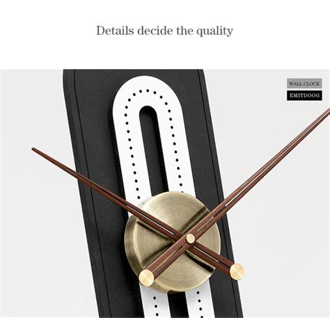 Elisa Wall Clock - Black+White | Modern Wall Clock