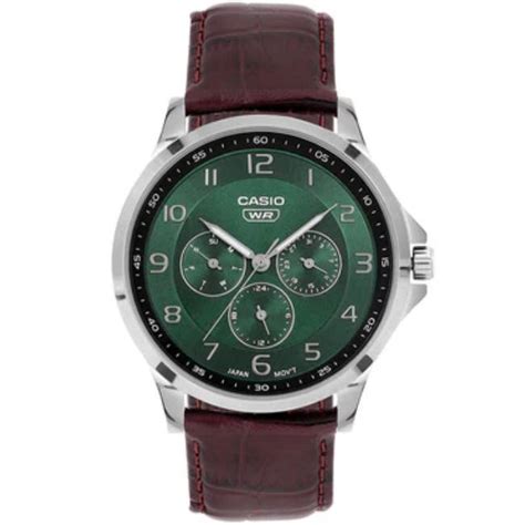 Grab this Casio Enticer MTP-SN2KL-3A A2456 Analog Brown Dial Men from ...