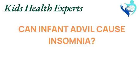 Can Infant Advil Disrupt Sleep Patterns in Babies?