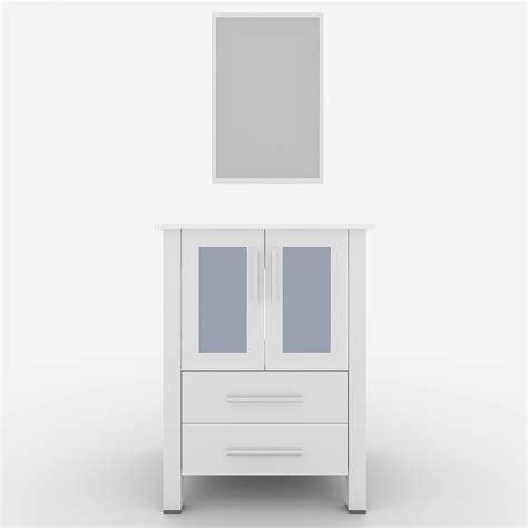 Buy eclife 24 Bathroom Vanity Sink Combo W/Overflow White Drop in ...