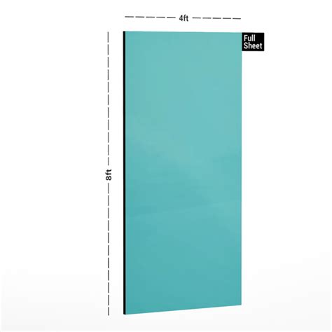 1B 0848 8 ft x 4 ft Solid Series High Gloss Finish Acrylic Laminate - 1 ...
