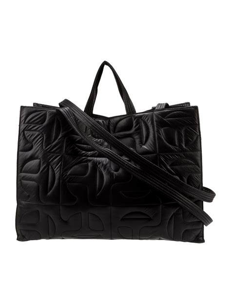 Moose Knuckles x Telfar Large Black Quilted Shopper - Black Totes ...