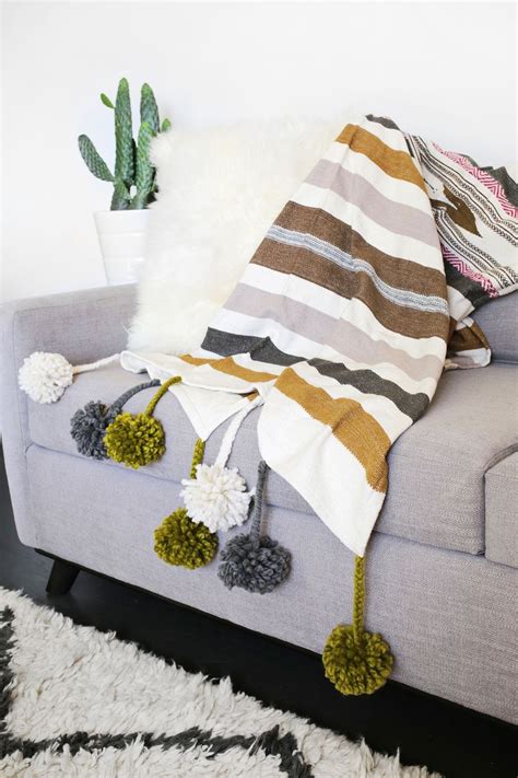 Image result for Pom Pom Blanket Tutorial