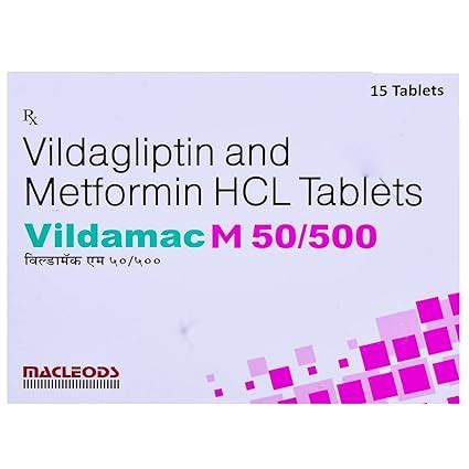 Vildamac M 50/500MG - Strip of 15 Tablets : Amazon.in: Fashion